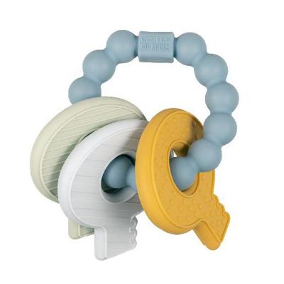 Little Dutch Siliconen Bijtspeeltje sleutelbos Blauw