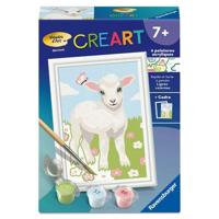 Ravensburger - CreArt Kids 8x12cm - Schilderen op nummer - Schaap - Schilderen op nummer set - Leeftijd 7+ - 12023215 - thumbnail