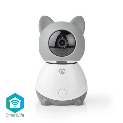 Nedis Smart WiFi Indoor IP-camera | Kantel-/Draaifunctie | Full HD | Auto-tracking | Met Slaapliedje | Klimaatsensor