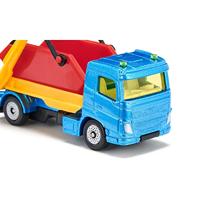 Siku vrachtwagen met afvalcontainer en aanhanger 1695 - thumbnail