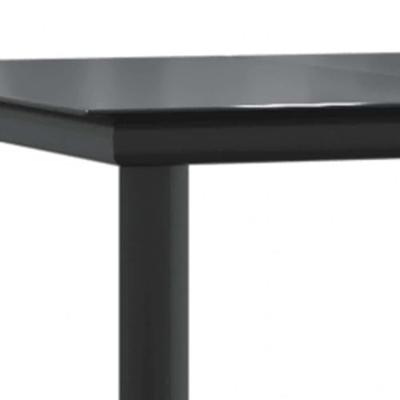 5-delige Tuinset met kussens poly rattan glas grijs - thumbnail