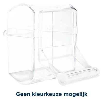 TRIXIE VOERBAK MET LANDINGSPLAATS KUNSTSTOF ASSORTI 7X7 CM 70 ML 4 ST