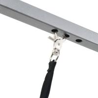 Tuinbank 4-zits met kussens poly rattan zwart - thumbnail