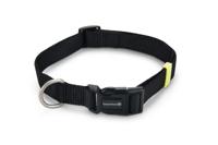 Beeztees Uni - Halsband Hond - Zwart - 48-70 cm x 25 mm - thumbnail
