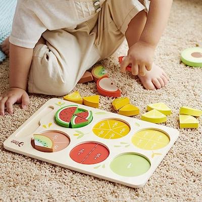 Classic World world houten fruit puzzel breuken, 22dlg.