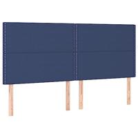 Bedframe zonder matras stof blauw 200x200 cm - thumbnail