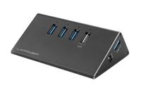 LC Power LC-HUB-ALU-2B-4 USB 3.2 Gen 1-hub 3 poorten Zwart - thumbnail