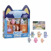 Bluey Fuzzies deluxe speelfigurenset 8-delig blind box - thumbnail