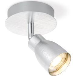 Home sweet home alba LED opbouwspot Ø 11,5 cm aluminium