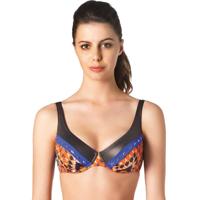 Parah Badmode Dames Bikini top Etno Chic Blauw - thumbnail