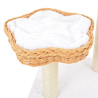 VidaXL Kattenkrabpaal met sisal krabpaal natuurlijk wilgenhout