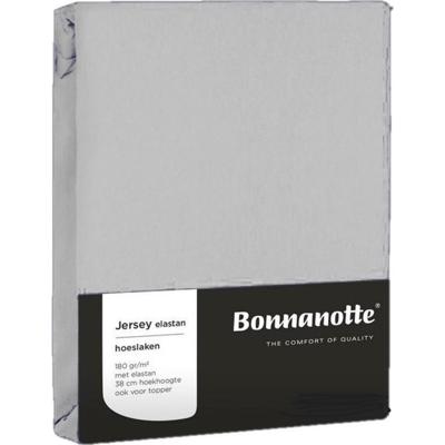 Bonnanotte Hoeslaken jersey licht grijs 90x200cm Bonnanotte Hoeslaken jersey licht grijs 90x200cm