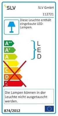 SLV 112721 Frame Basic LED-inbouwlamp LED LED vast ingebouwd 9.4 W Wit (mat)