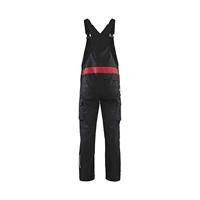 Blåkläder Industrie bretelbroek 26441832 | Zwart/Rood | Maat 58 - 7330509762110 - thumbnail