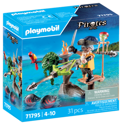 PLAYMOBIL Pirates piraat met ballista 71795