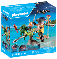 PLAYMOBIL Pirates piraat met ballista 71795 - thumbnail
