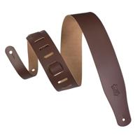 Levys Leathers M26-BRN lederen gitaarband, bruin - thumbnail