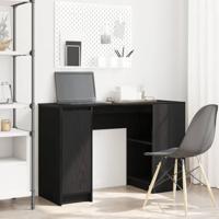 Bureau 120x42x76 cm spaanplaat zwart eikenkleurig - thumbnail