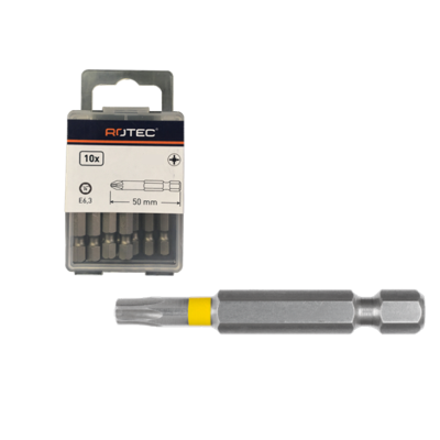 Rotec 1/4" insertbit 2" Torx T30 L= 50 mm VPE 10 stuks - 8283305 - 828.3305