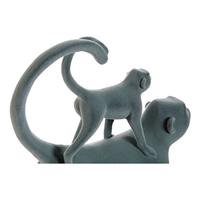 Decoratieve figuren DKD Home Decor Groen Roze Tropisch Overalls 22,5 x 8 x 27,5 cm (2 Stuks) - thumbnail