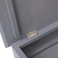 Schoenenkast 50x28x58 cm paulowniahout grijs - thumbnail