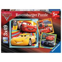 Ravensburger - cars 3 puzzel 3x49st. - thumbnail