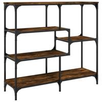 Wandtafel 103x32x95 cm bewerkt hout gerookt eikenkleurig - thumbnail