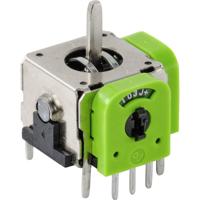 TRU COMPONENTS 98002C6 Joystick Metalen hendel, recht Soldeerpennen 1 stuk(s) - thumbnail