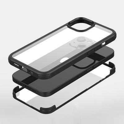 Valenta Tempered Glass Full Cover Bumper Case Apple iPhone 14 Plus Black