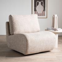 Eleonora Draaifauteuil 'Lucia' kleur Taupe - thumbnail