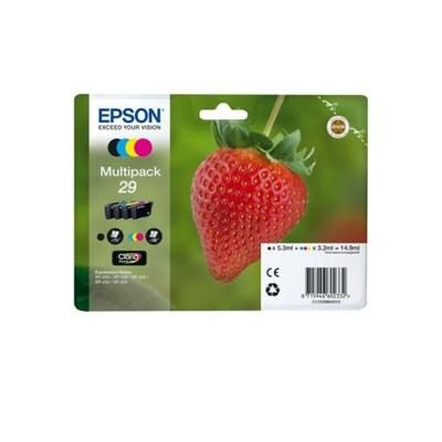 Epson Inktcartridge T2986, 29 Origineel Combipack Zwart, Cyaan, Magenta, Geel C13T29864012 Epson Inktcartridge T2986, 29 Origineel Combipack Zwart, Cyaan, Magenta, Geel C13T29864012