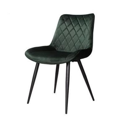 DS4U Benito 3.0 eetkamerstoel velours - donkergroen