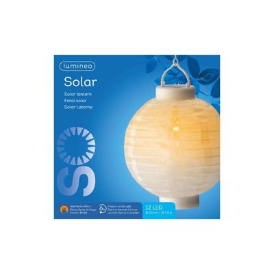 Led solar lantaarn nylon d20h23 wit