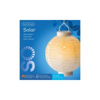 Led solar lantaarn nylon d20h23 wit - thumbnail