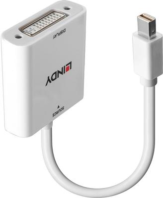 LINDY Monitor Adapter [1x Mini-DisplayPort stekker - 1x DVI] 38318 0.18 m