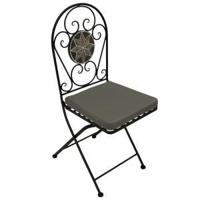 Bistrostoel klapstoel - Aluminium steen - Zwart - thumbnail