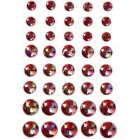 Vivi Gade Strasstenen, afm 6+8+10 mm, rood, 40 stuk/ 1 doos - thumbnail