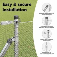 VidaXL Afrasteringspaal zilver 10 x 1,6 m (13 mm gaas) staal - thumbnail