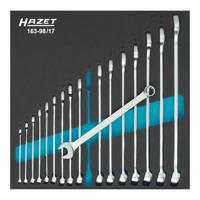 HAZET Ring-steeksleutelset 163-98/17 · Buitentwaalfkant tractieprofiel · 17-delig · 6 - 24 - thumbnail