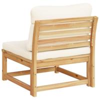 Tuinbank met kussens massief acaciahout - thumbnail