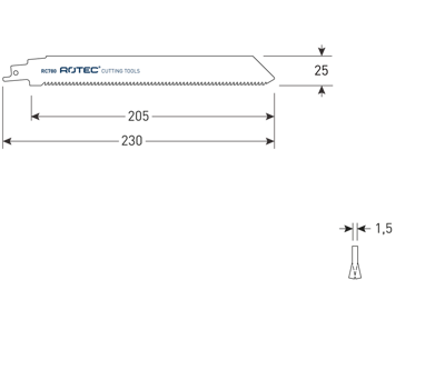 Rotec Reciprozagen | RC780 | 2 Stuks - 525.0780