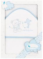 Interbaby badcape my baby love 100 x 100 cm katoen - thumbnail