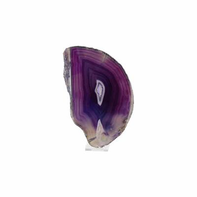 Paarse Agaatschijf Gekleurd (Model 89)