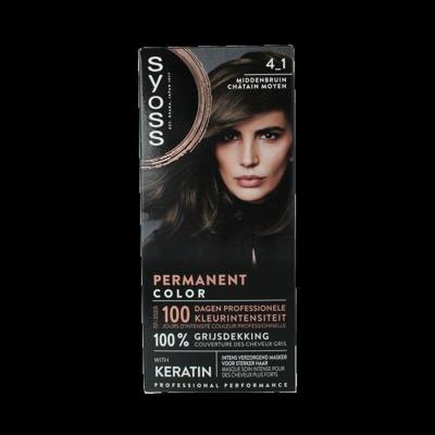 Syoss Color 4-1 Middenbruin Syoss Color 4-1 Middenbruin