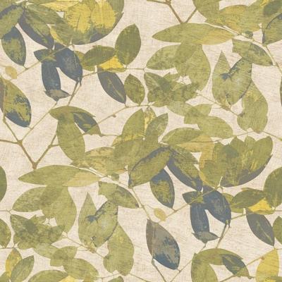 Decoprint Herbarium Behang met bladeren print - HE27272