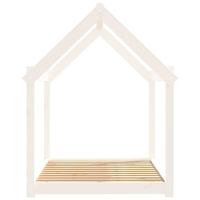 Hondenmand 111x80x100 cm massief grenenhout wit - thumbnail