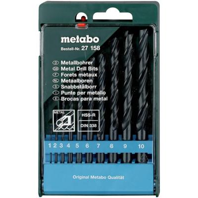 Metabo 627158000 Metaal-spiraalboorset 10-delig 1 mm, 2 mm, 3 mm, 4 mm, 5 mm, 6 mm, 7 mm, 8 mm, 9 mm, 10 mm 10 stuk(s) Metabo 627158000 Metaal-spiraalboorset 10-delig 1 mm, 2 mm, 3 mm, 4 mm, 5 mm, 6 mm, 7 mm, 8 mm, 9 mm, 10 mm 10 stuk(s)