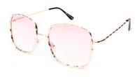 Kost zonnebril dames vierkant goud/roze (20 028A) - thumbnail