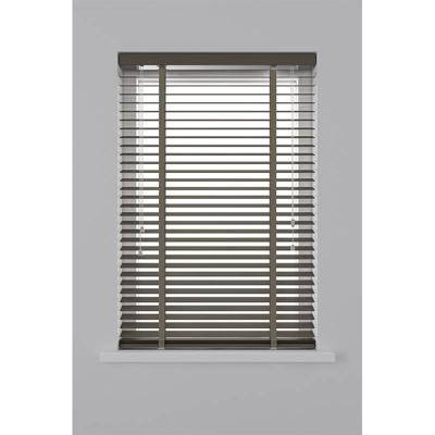 Horizontale Jaloezie Hout - 50 mm - Taupe