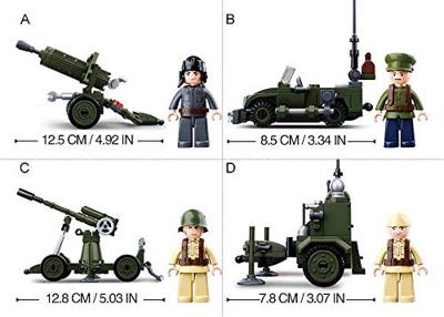 Sluban Wwii 4 into 1 display (m38-b0678)